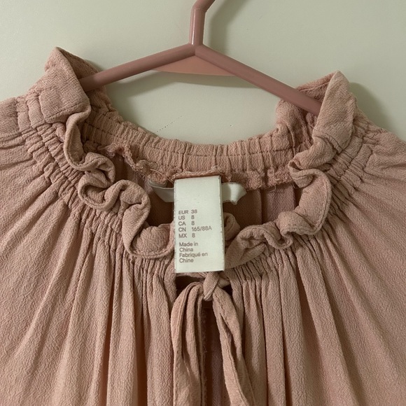 Zara Blush Pink Ruffle Blouse (size 8) - Picture 4 of 4